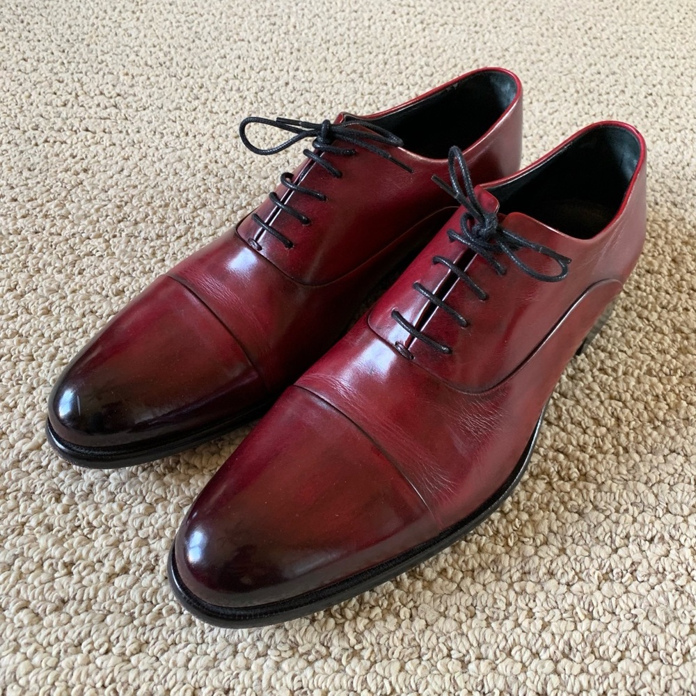 Paul Evans Oxblood Cap Toe Oxfords